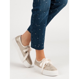 Kylie Tenisky svázané stuhou žluť 1