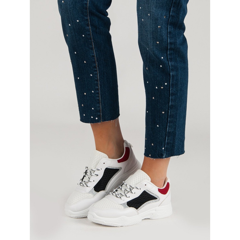 Pohodlná sportovní obuv bílý vícebarevný 2