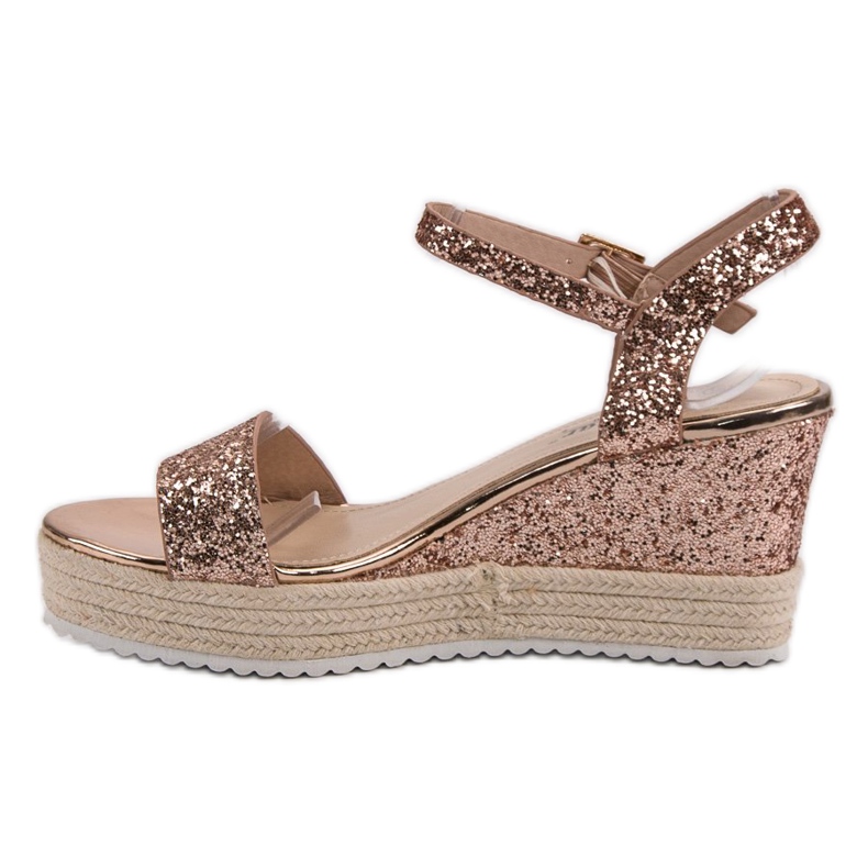 Seastar Pohodlné sandály na klínku žlutá 1 Seastar Pohodlné sandály na klínku žlutá 1