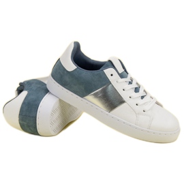 Pohodlná sportovní obuv bílý modrý 6