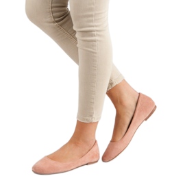 Primavera Klasické práškové balerínky růžový 2