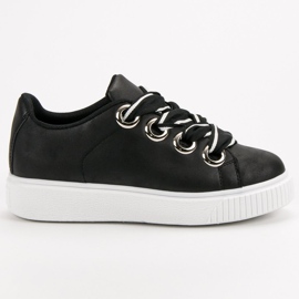 Sportovní obuv se třpytkami černý 2