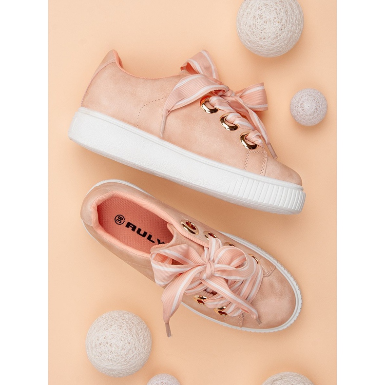 Sportovní obuv se třpytkami růžový 1