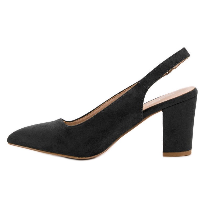 Semišové lodičky VINCEZA černý 1