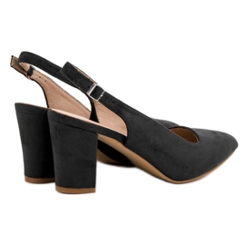 Semišové lodičky VINCEZA černý 2