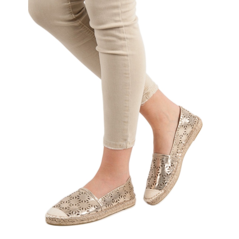 Cm Paris Textilní espadrilky žluť 1