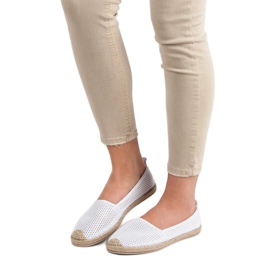 Seastar Bílé textilní espadrilky bílý 1