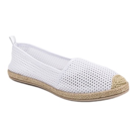 Seastar Bílé textilní espadrilky bílý 3