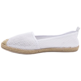 Seastar Bílé textilní espadrilky bílý 4