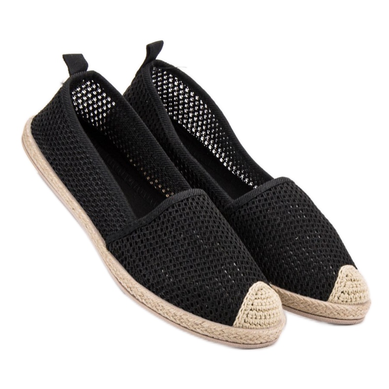 Seastar Černé textilní espadrilky černá 2