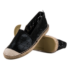 Cm Paris Textilní espadrilky černá 1