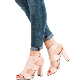 Seastar Elegantní semišové sandály růžový 1