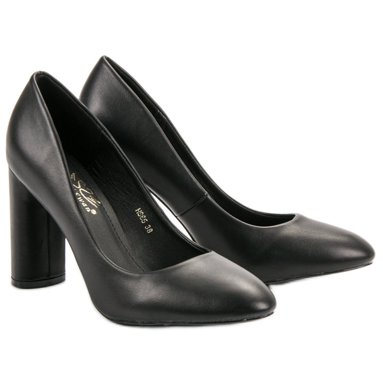 Small Swan Černá Pumpy Na Sloupu 2