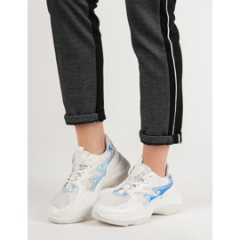 Kayla Bílé tenisky s efektem holo bílý 1 Kayla Bílé tenisky s efektem holo bílý 1