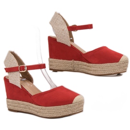 Seastar Espadrilky na platformě červený 1