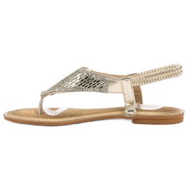 Encor Zlaté japonské sandály zlatý 1
