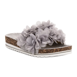 Seastar Módní šedé pantofle šedá 1