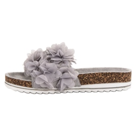 Seastar Módní šedé pantofle šedá 2