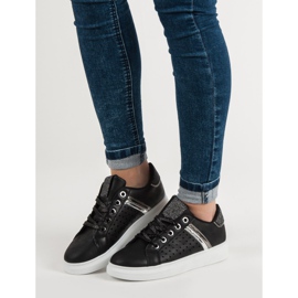 Módní sportovní obuv černý 1