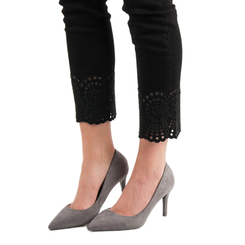 Small Swan Šedé vysoké podpatky šedá 2