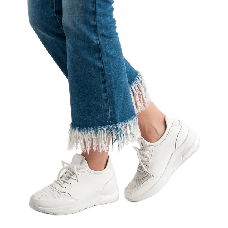 Ideal Shoes Dámská sportovní obuv bílý 1