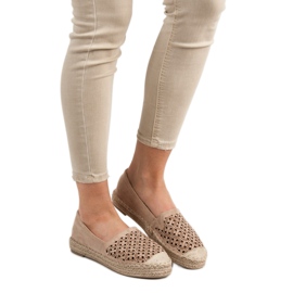 VICES semišové espadrilky hnědý 2