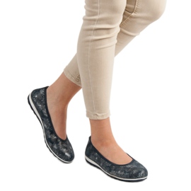 Filippo Kožené balerínky modrý 1 Filippo Kožené balerínky modrý 1