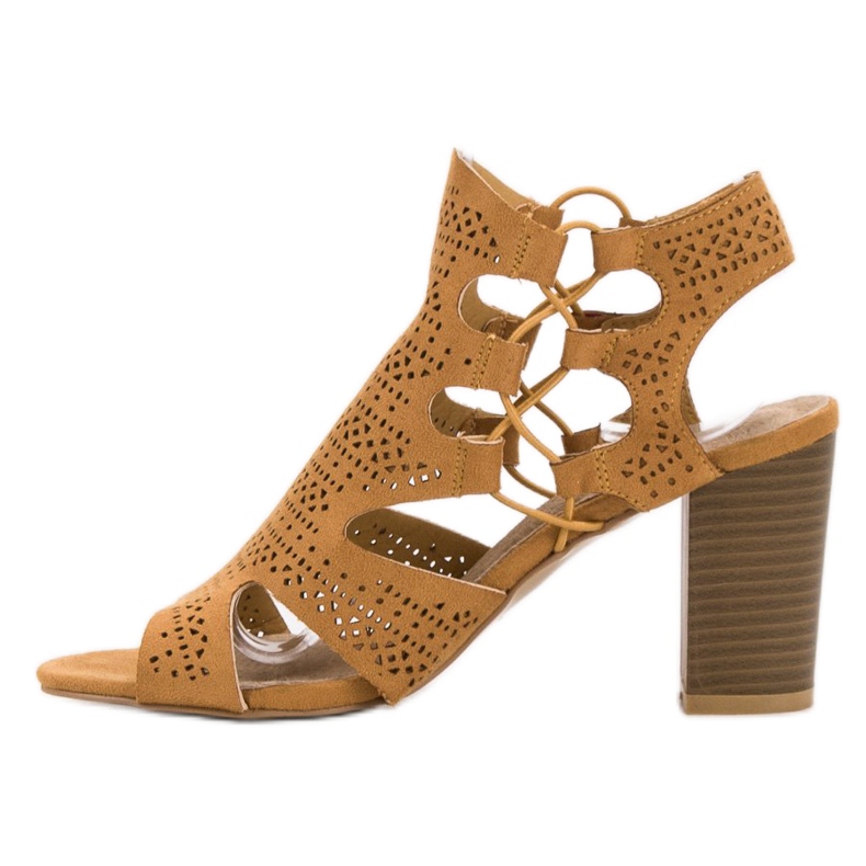 Goodin Módní hořčičné sandály žlutá 1