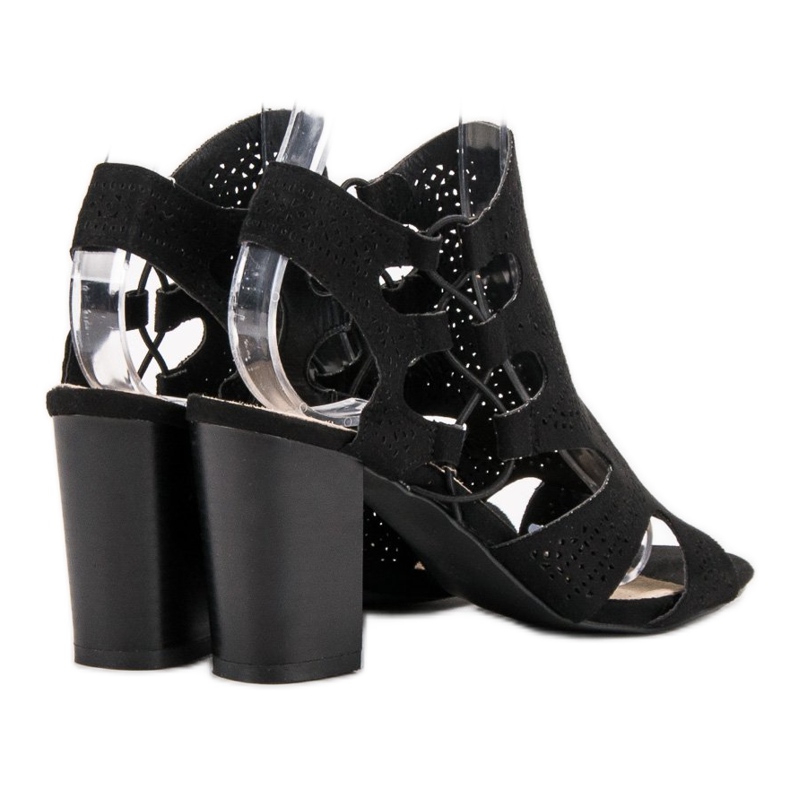 Goodin Módní černé sandály černý 1