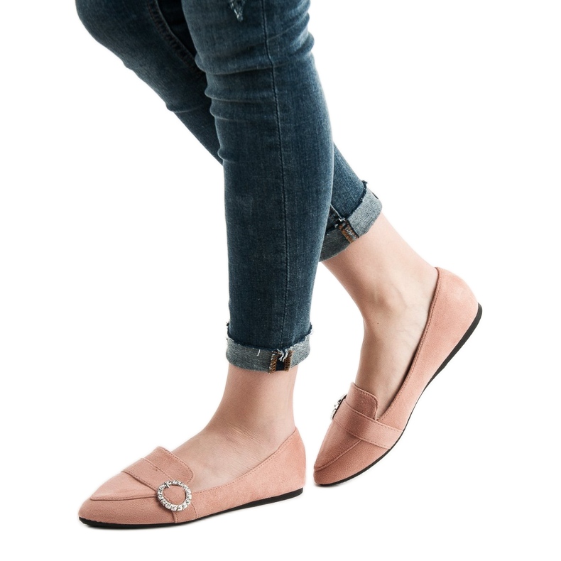 Ch. Creation Stylové mokasíny růžový 2