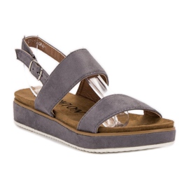 Goodin Šedé sandály šedá 1