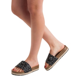 Goodin Módní dámské pantofle černý 1