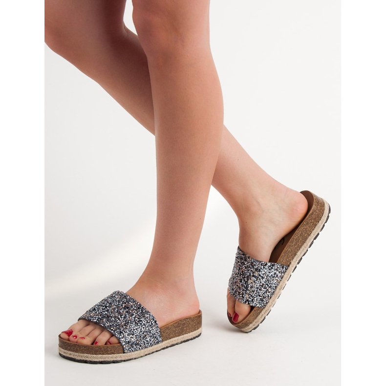 Goodin Módní dámské pantofle šedá 1