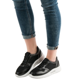 SHELOVET Šněrovací sportovní obuv černá 1 SHELOVET Šněrovací sportovní obuv černá 1