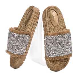 Pohodlné pantofle VICES žluť 2