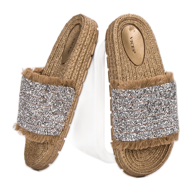 Pohodlné pantofle VICES žlutá 2