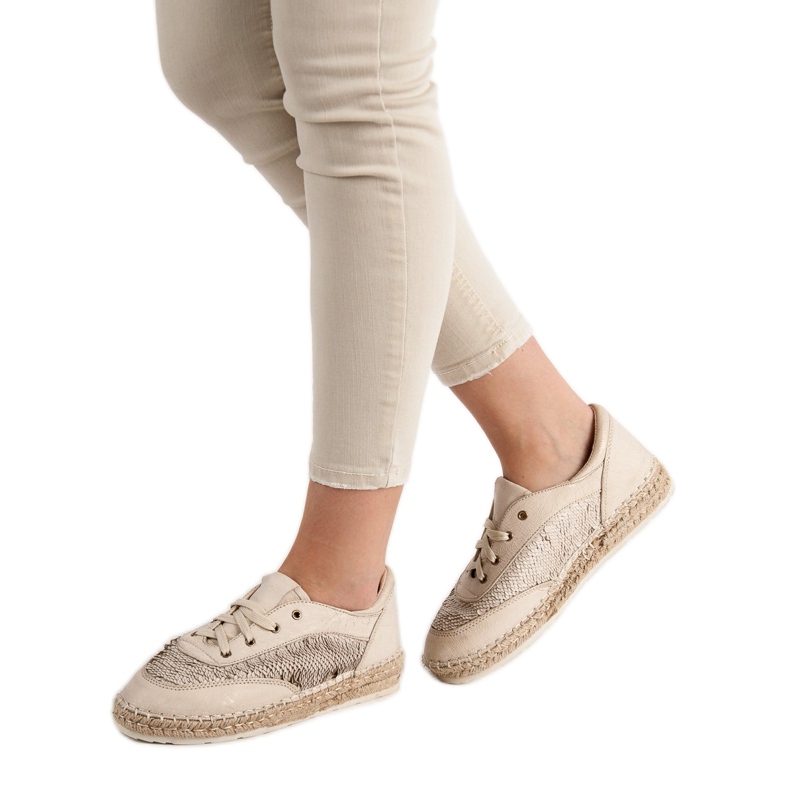 Boty s flitry VICES hnědý 2