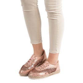 Boty s flitry VICES růžový 2