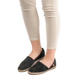 VICES semišové espadrilky černá 1