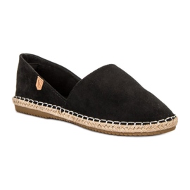 VICES semišové espadrilky černá 3
