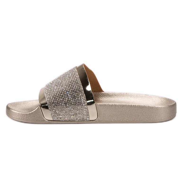 Pantofle VICES se zirkony žlutá 2 Pantofle VICES se zirkony žlutá 2