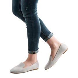 Lily Shoes Suede Lords šedá 1