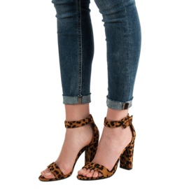 Goodin Sandály Na Baru hnědý 2