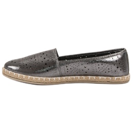 Vgy Max Lesklé espadrilky šedá 6