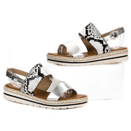 SHELOVET Pohodlné sandály šedá vícebarevný 2