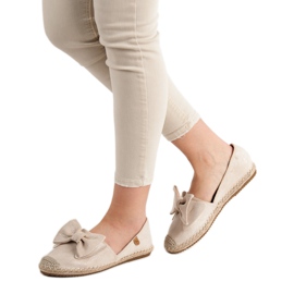 Espadrilles with Bow VICES hnědý 1