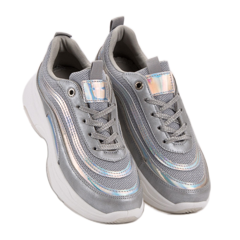 SHELOVET Tenisky Na Platformě šedá 1