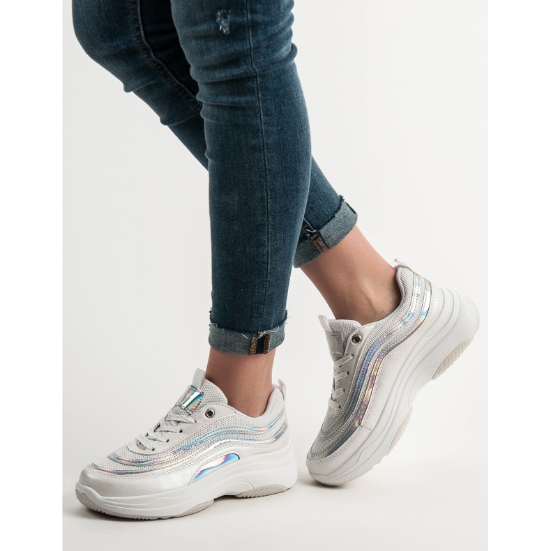 SHELOVET Tenisky Na Platformě bílý 2