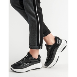 SHELOVET Tenisky Na Platformě černá 2