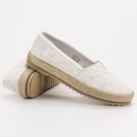 VICES bílé espadrilky bílý 5